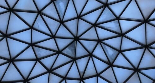 window, glass, geometric, shape, blue window